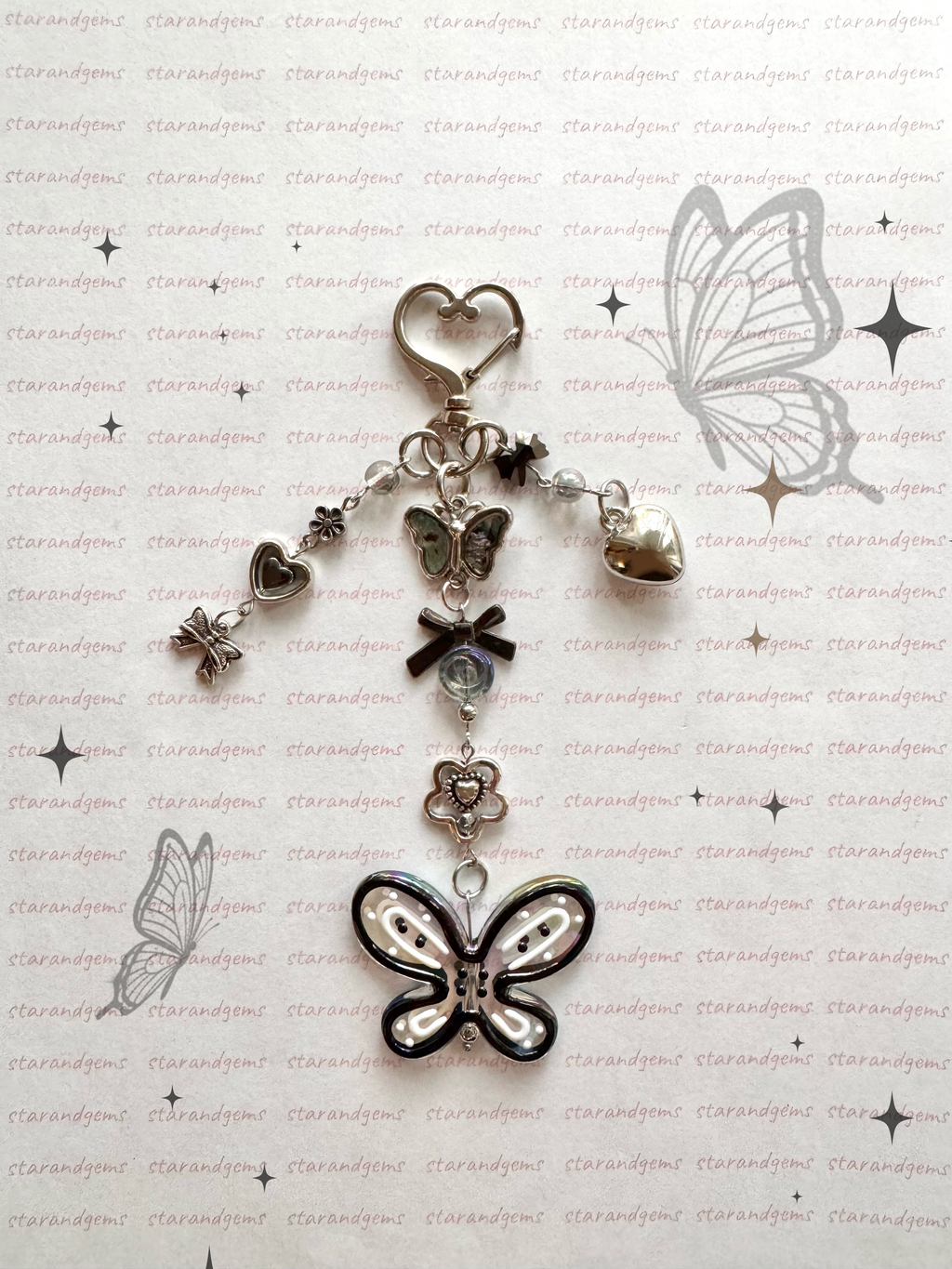 Y2K Butterfly Keychain
