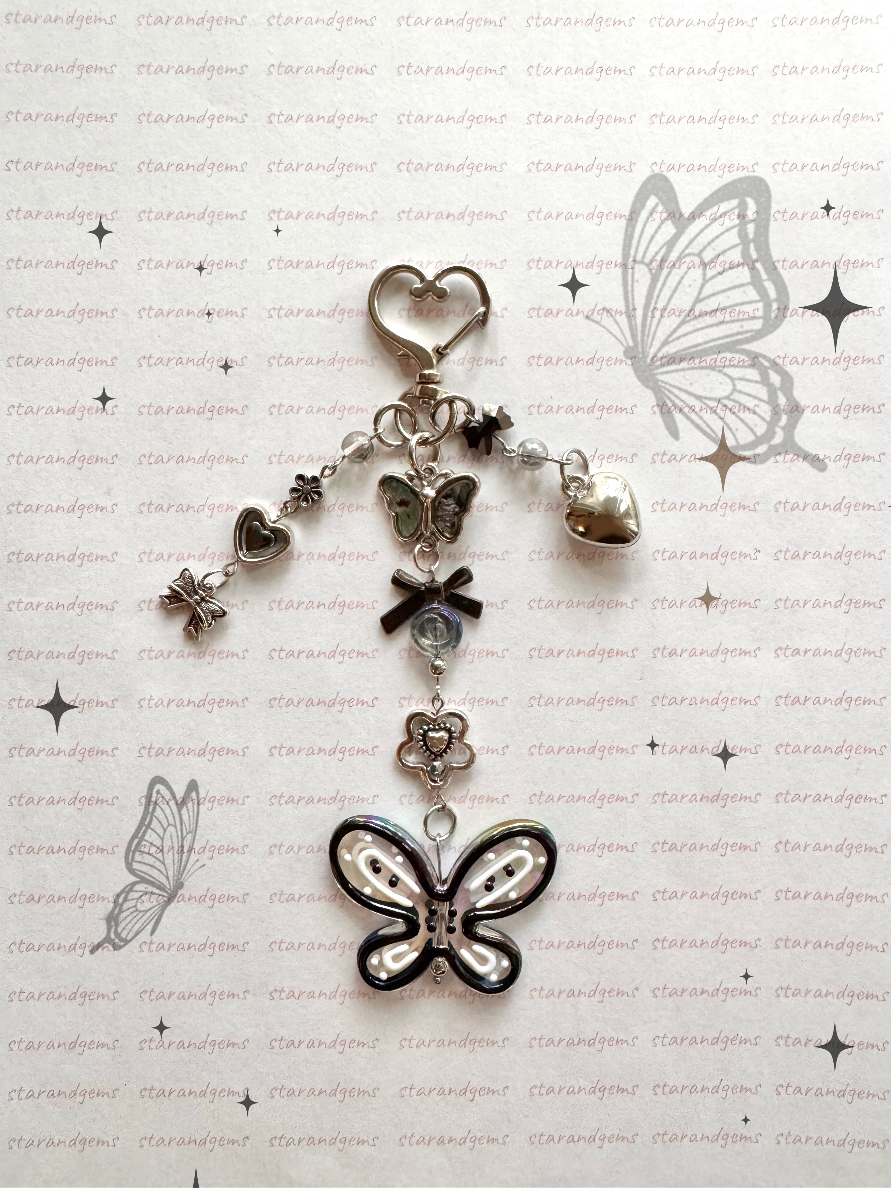 Y2K Butterfly Keychain