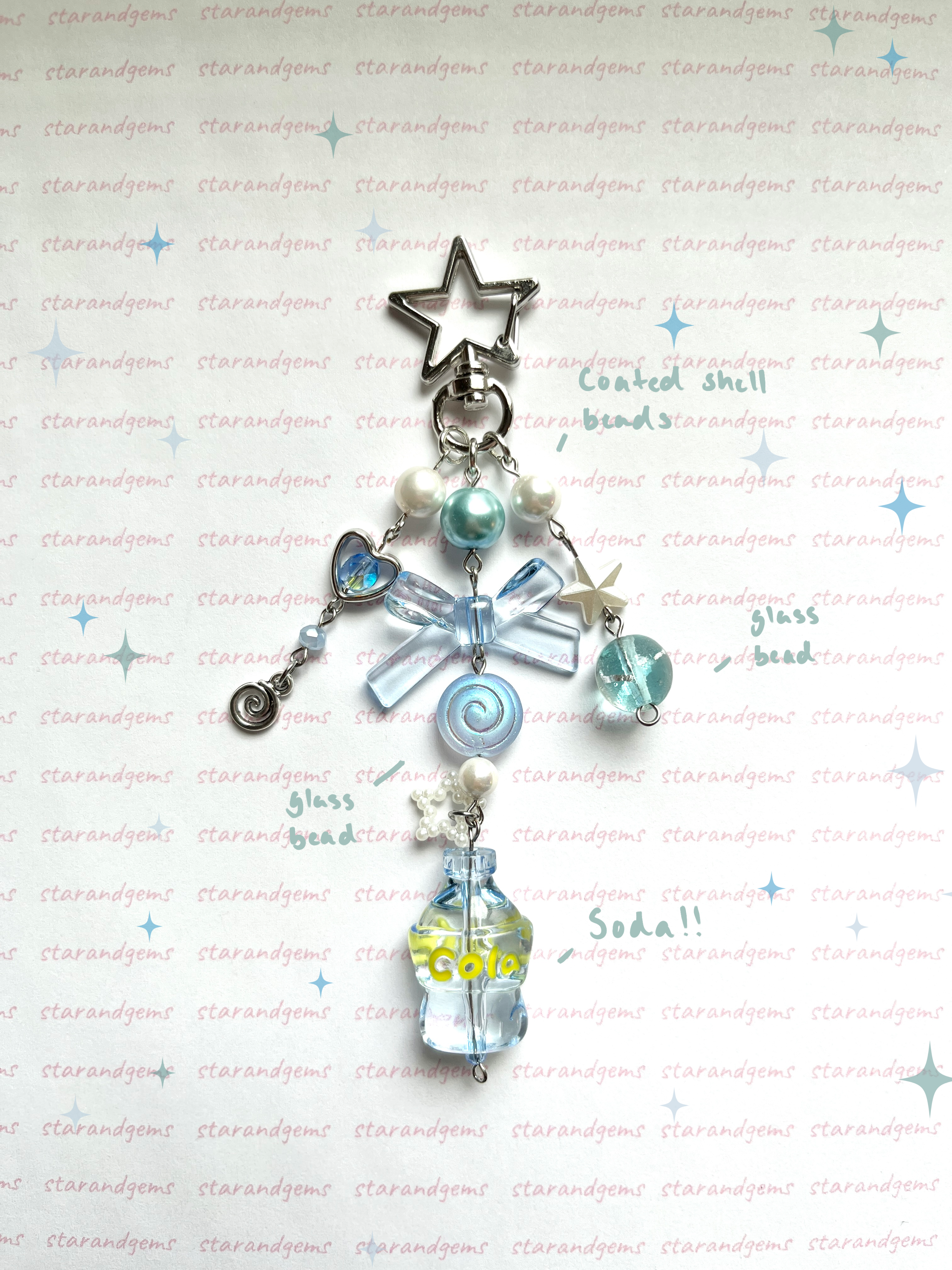 Blue Soda Keychain