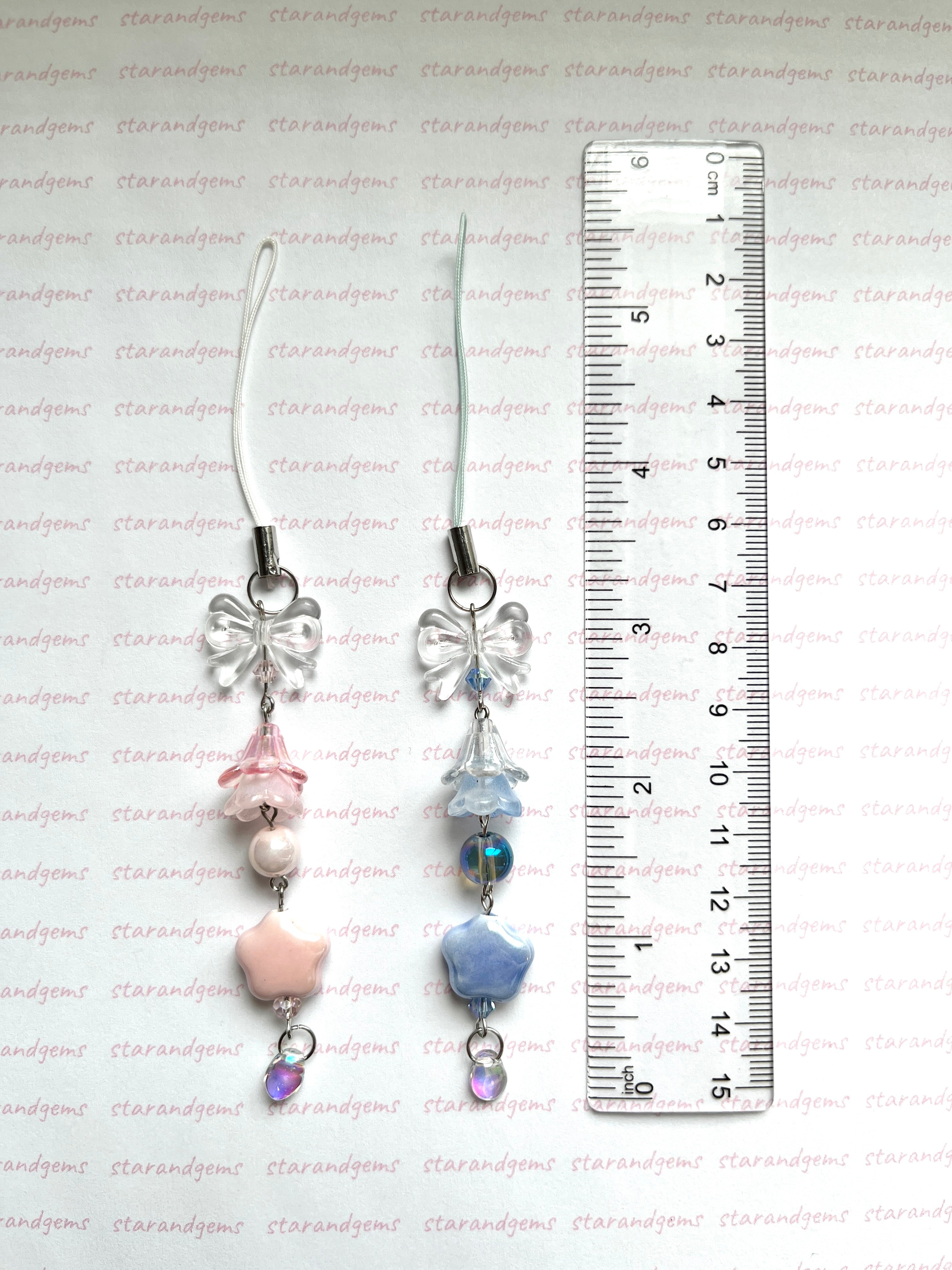 Ceramic Flower Phone Charm