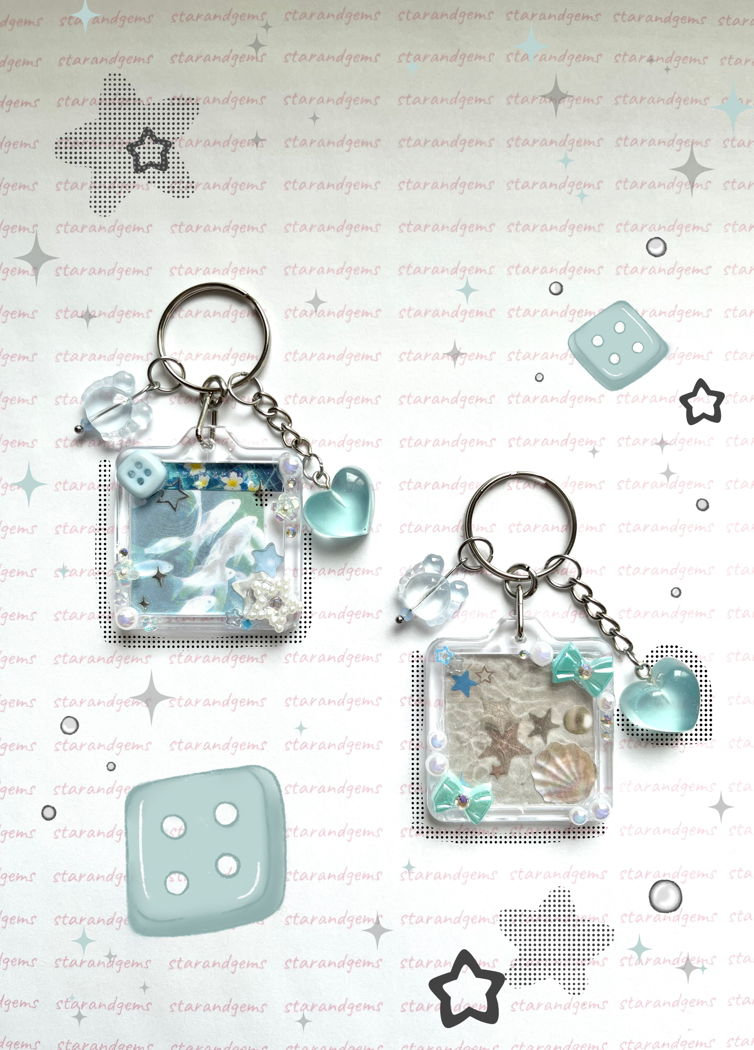 Sea Photo Keychain