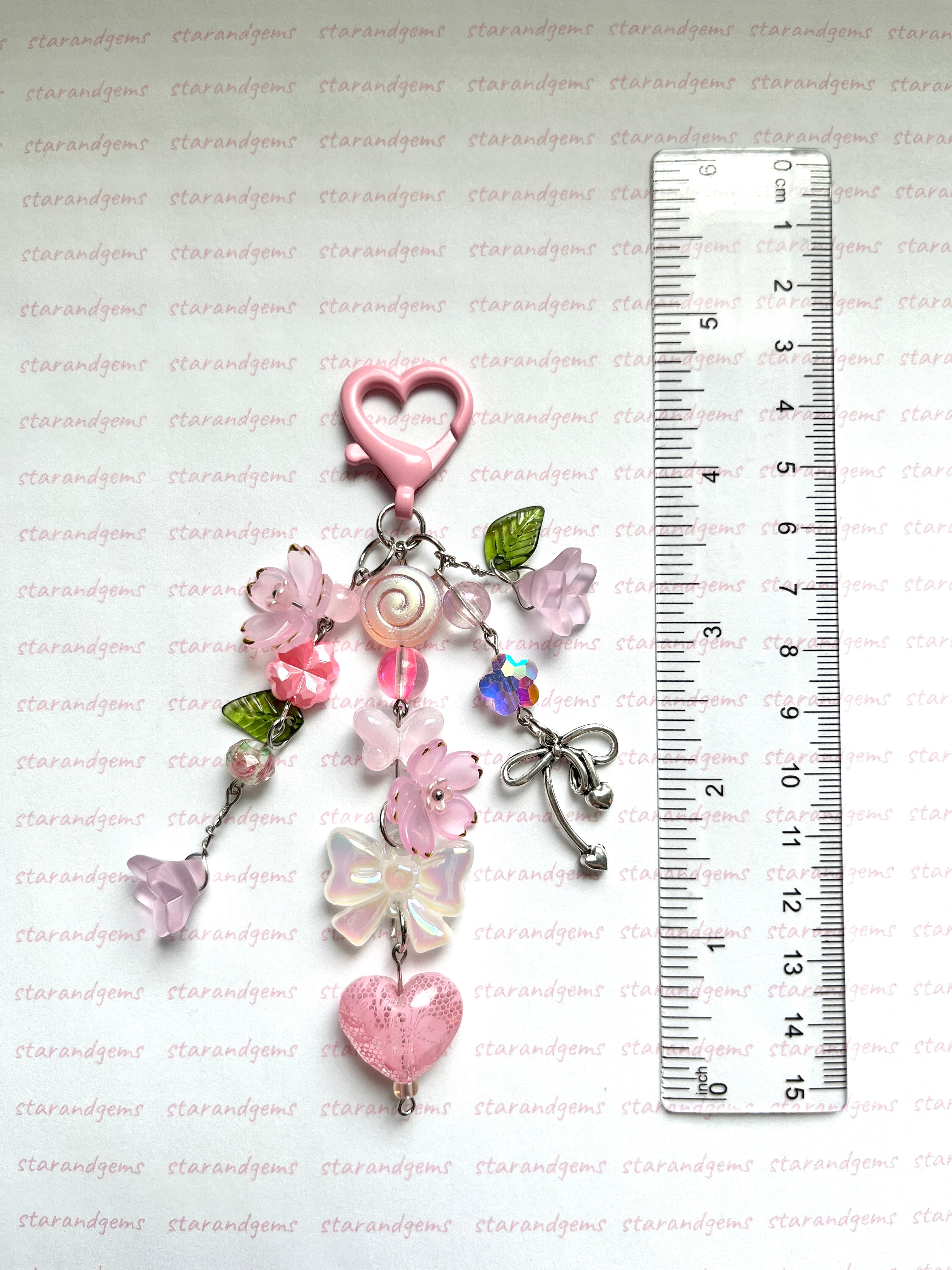 Lace Heart Keychain