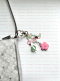 Sakura Clay Charm Keychain