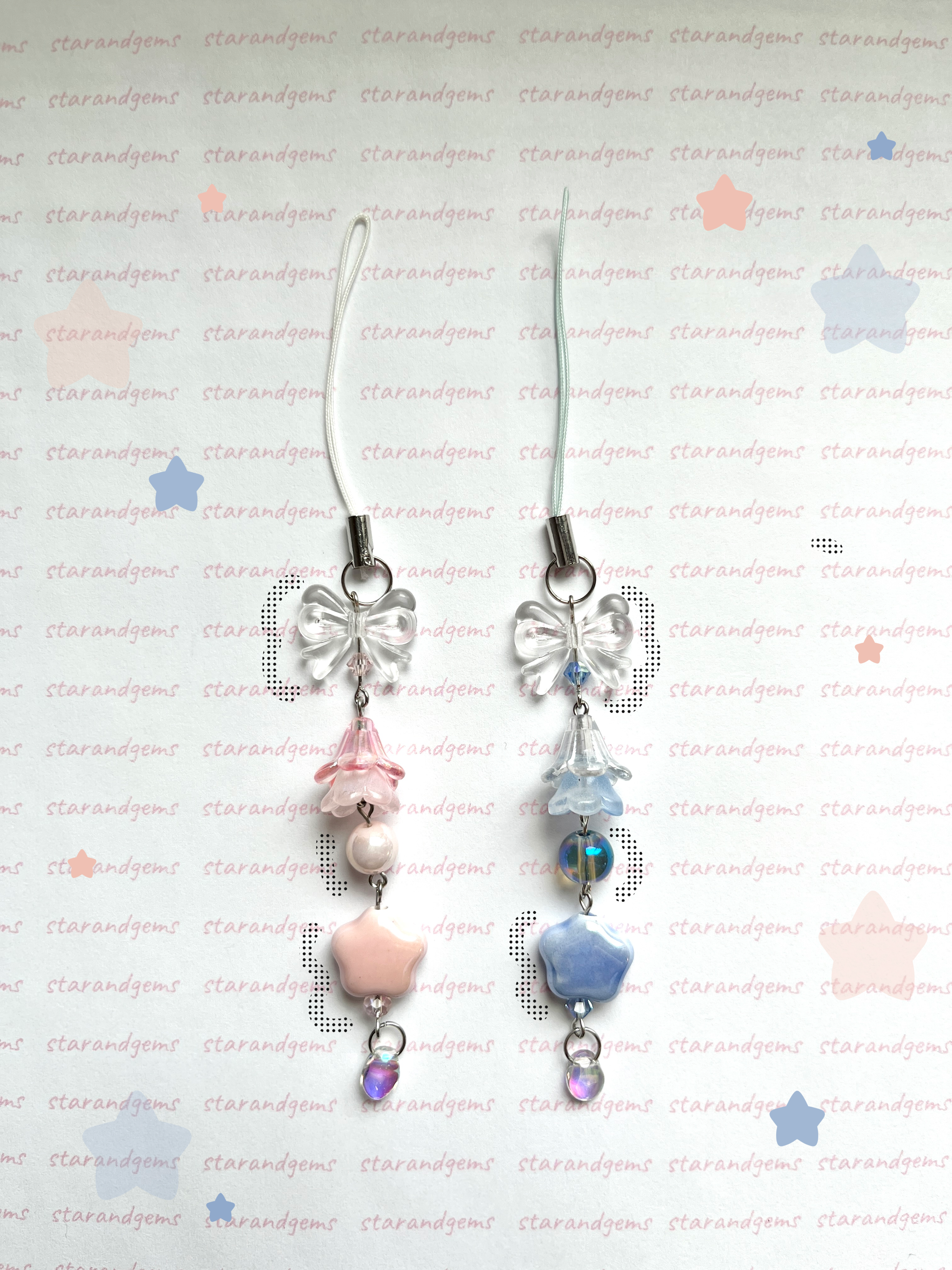 Ceramic Flower Phone Charm