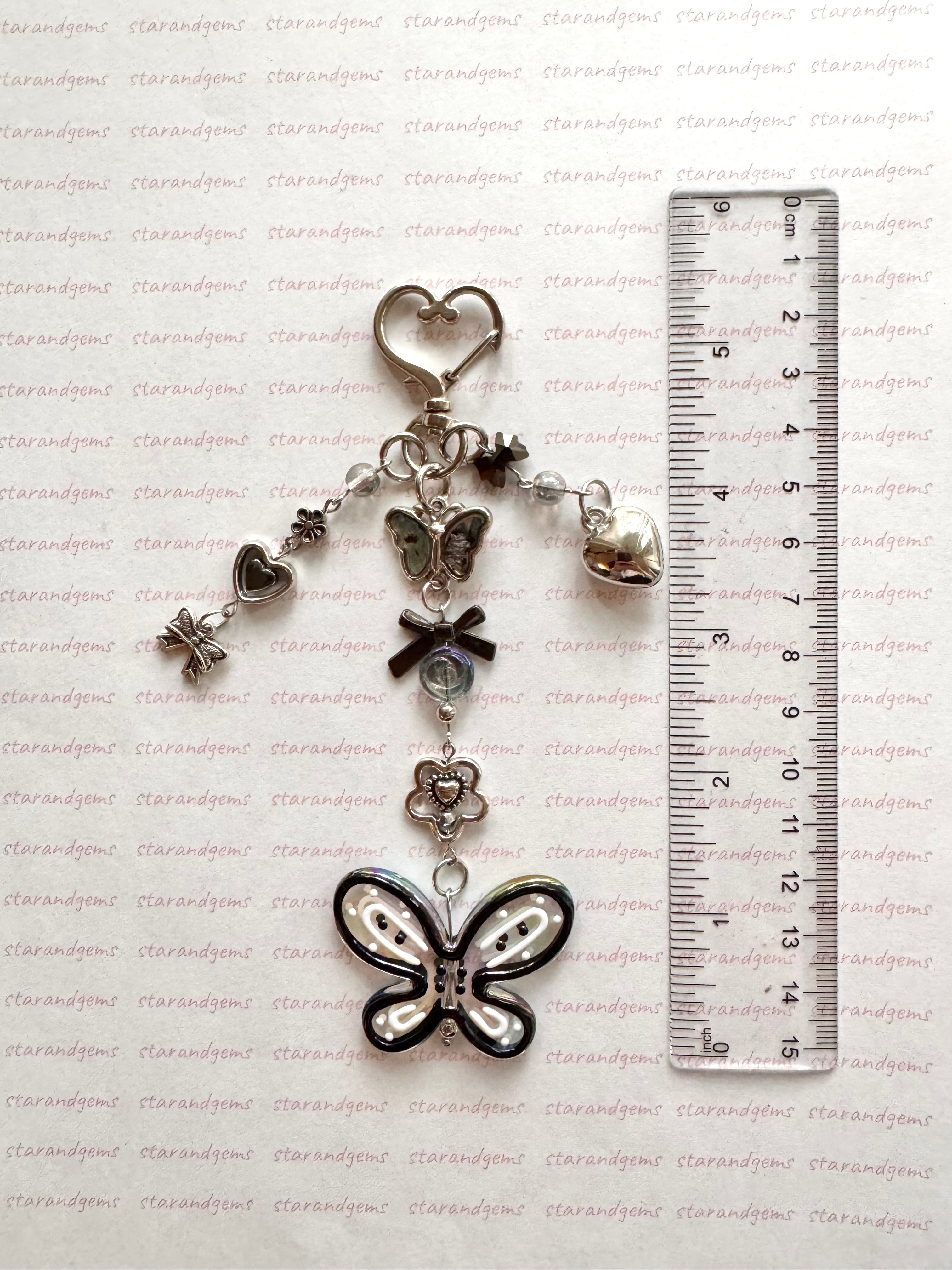Y2K Butterfly Keychain